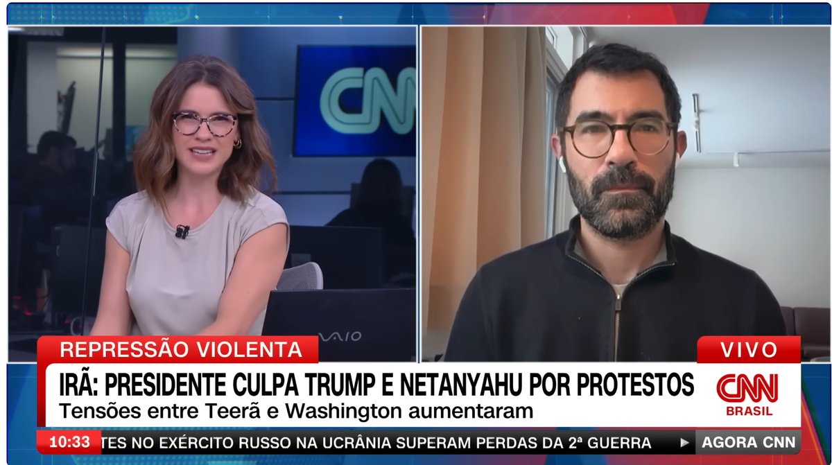 Fernando Brancoli live on CNN Brasil